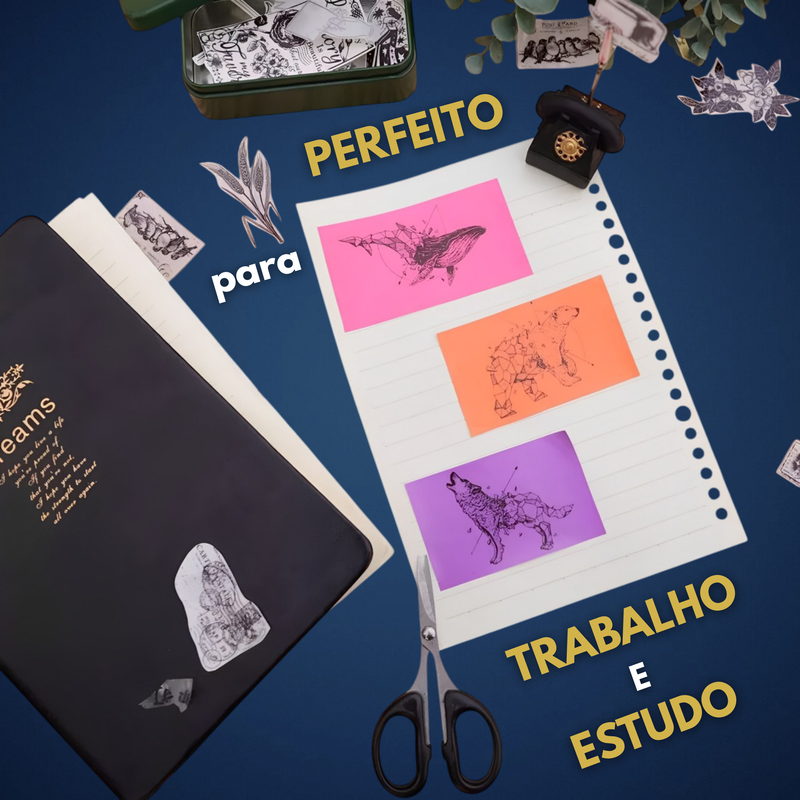 Mini Impressora Térmica Portátil Etiqueta C/ Papel Adesivo